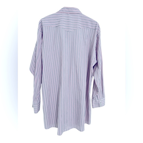 Panhandle Men’s Stripe Pearl Snap Western Shirt Size 18 36 - Picture 3 of 7